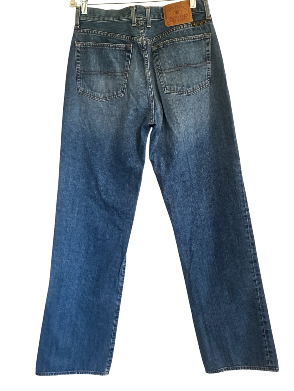 Vintage 2000s Americana Grunge 90s Lucky Brand Blue Denim Jeans Size 32 - Picture 2 of 7